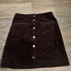 Loft corduroy skirt